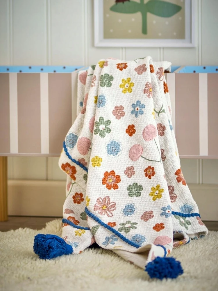 Usorteret BLOOMINGVILLE MINI vyšnių spalvos languotas audinys, įvairiaspalvis, perdirbta medvilnė