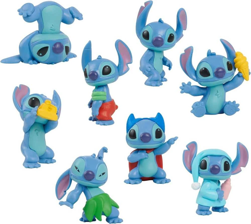Usorteret „Disney Stitch“ – figūrėlių rinkinys 8 pakuotė 7 cm (302-46254)