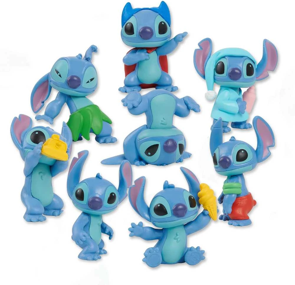 Usorteret „Disney Stitch“ – figūrėlių rinkinys 8 pakuotė 7 cm (302-46254)
