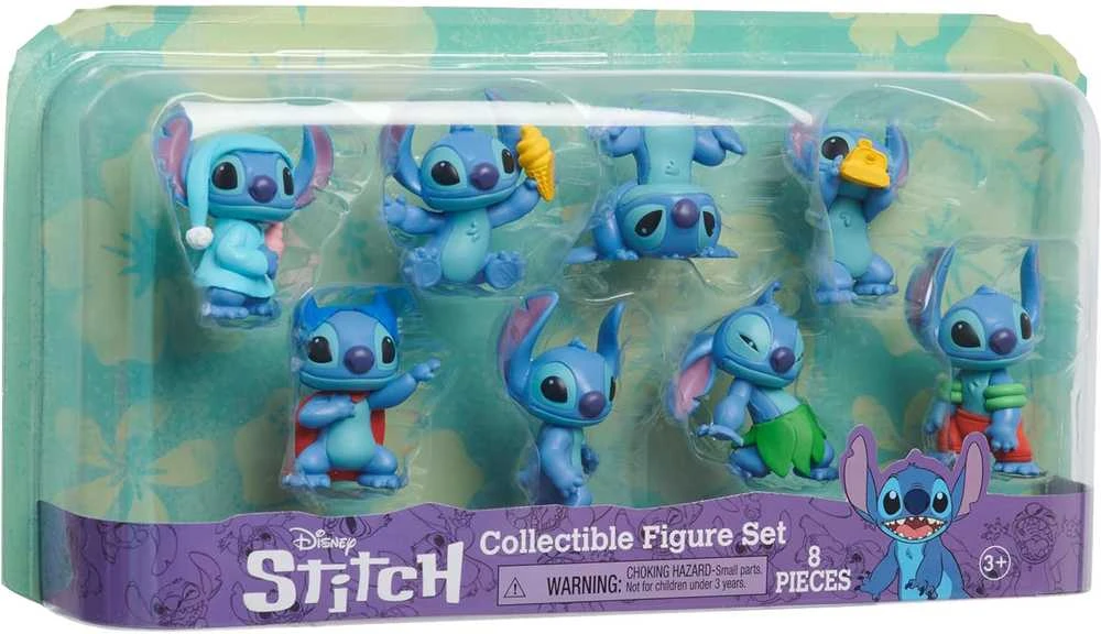 Usorteret „Disney Stitch“ – figūrėlių rinkinys 8 pakuotė 7 cm (302-46254)