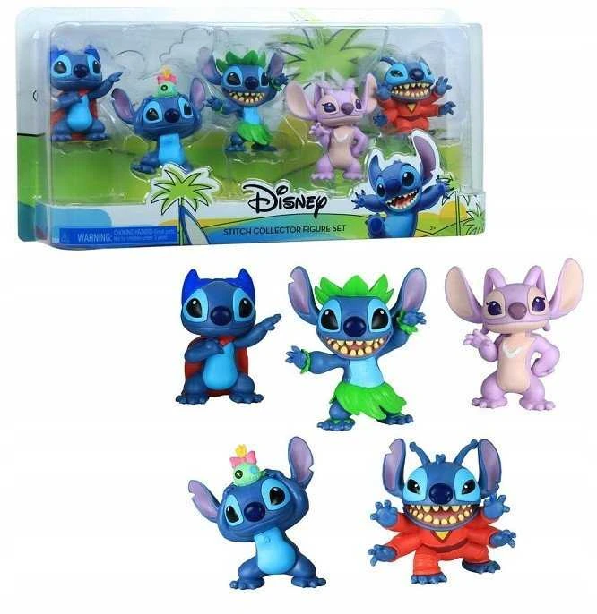 justplay Disney Stitch figūrėlės, 5 vnt. pakuotėje, 5,5 cm