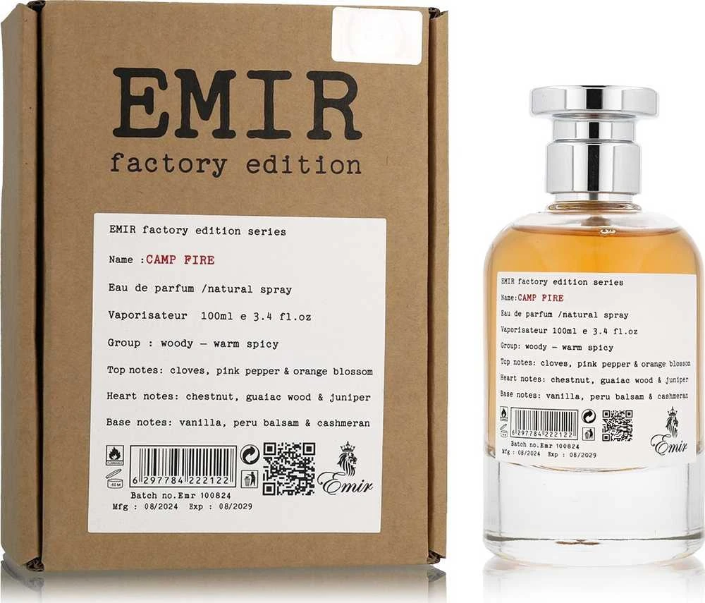 Emir Camp Fire Factory Edition EDP parfumuotas vanduo unisex, 100 ml