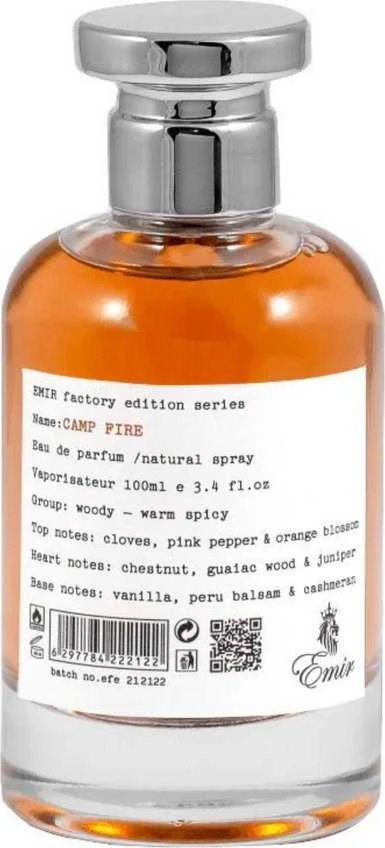 Emir Camp Fire Factory Edition EDP parfumuotas vanduo unisex, 100 ml