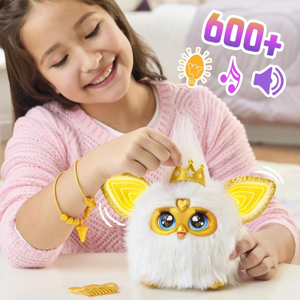 Minkštas interaktyvus žaislas Furby Gold Glam