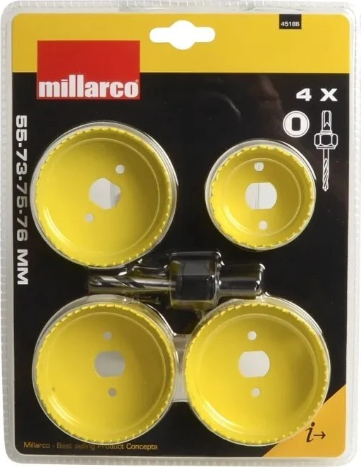 Grąžtas Work>It „Millarco®“ spyruoklinis žiedas Ø55/73/75/76 mm