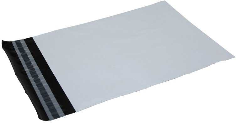 Usorteret BNT Siuntimo maišeliai 450x550 mm, balti, PE, pagaminti iš 100 % perdirbto plastiko - (100 vnt.)