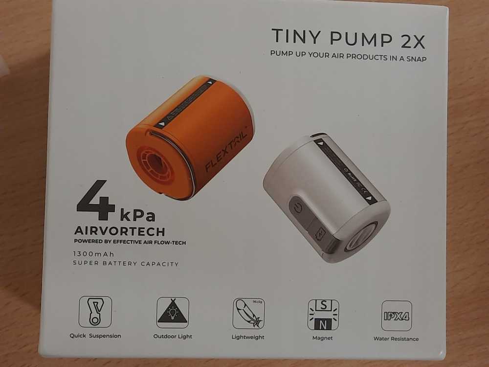 Flextail Tiny Pump 2X Nešiojamas siurblys Oranžinis