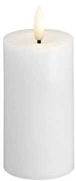 Usorteret Moods & More MM LED žvakė, Silk, Melted, Classic balta, 49x100 mm