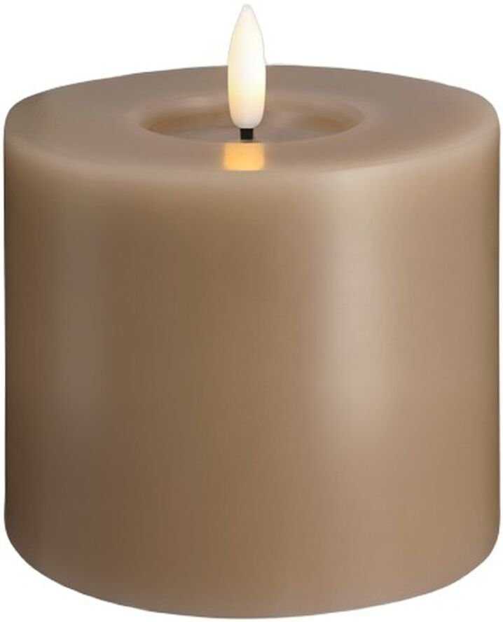 Usorteret Moods & More MM LED pillar candle, Silk, Melted, Sand, 99x100 mm