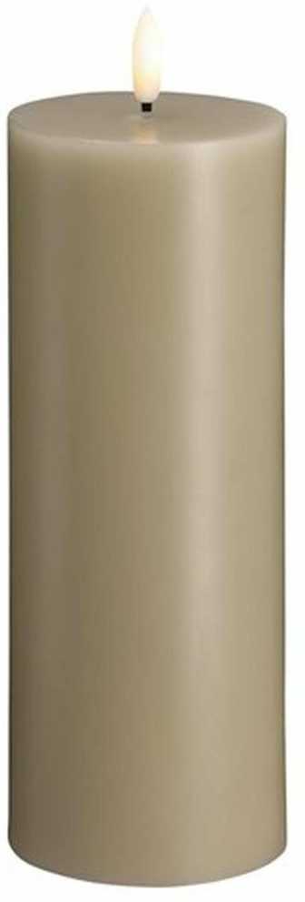 Usorteret Moods & More MM LED pillar candle, Silk, Melted, Sand, 74x200 mm