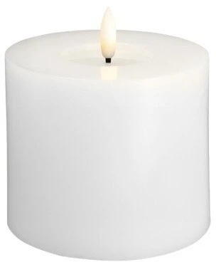 Usorteret Moods & More MM LED žvakė, Silk, Melted, Classic balta, 99x100 mm