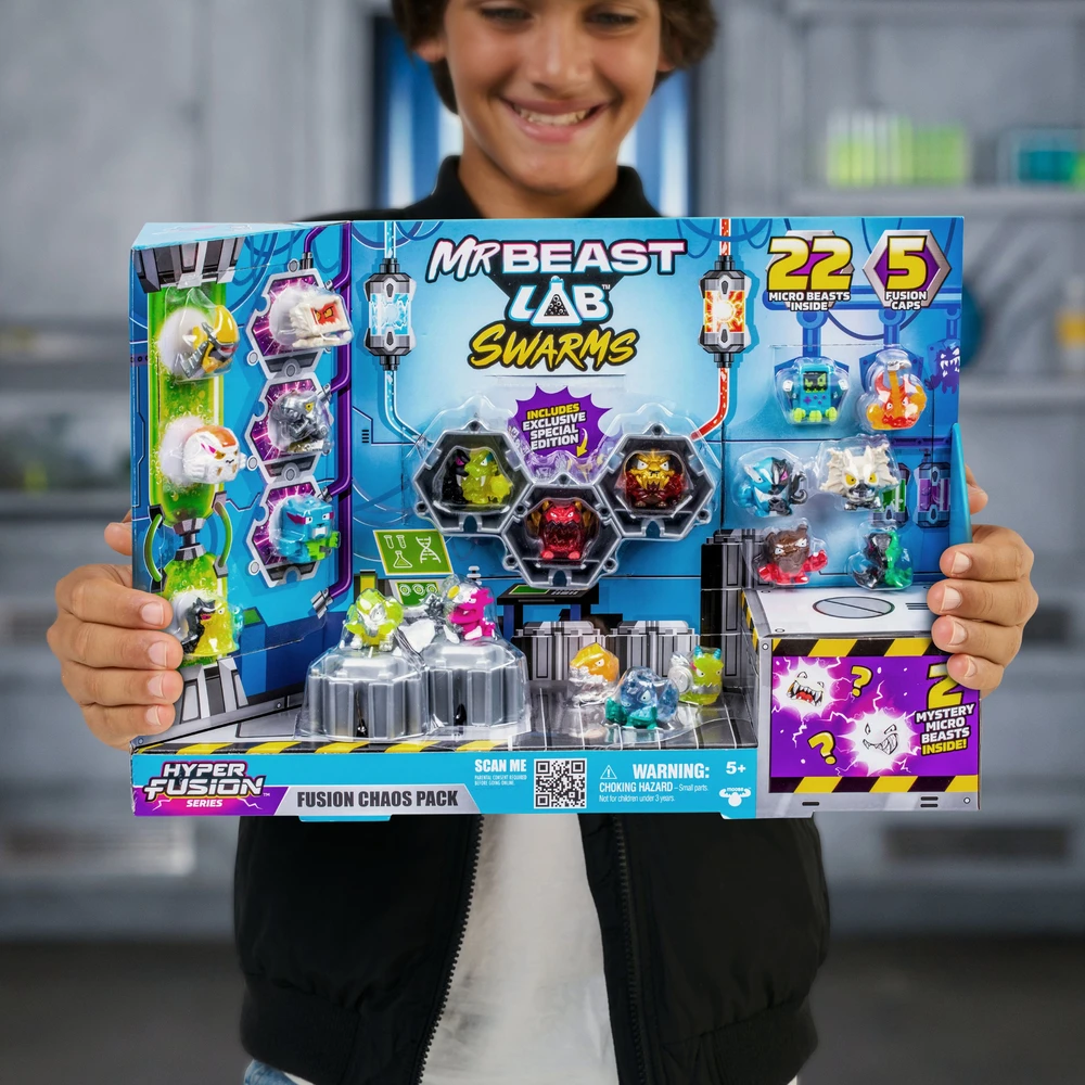 Mr Beast Lab Žaislai - Moose MrBeast Lab Swarms S3 Fusion Chaos Pack 22 figūrėlės