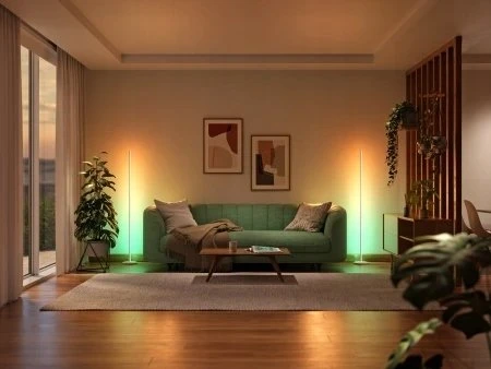 Sieninis šviestuvas Nanoleaf toršeras Smart Matter WiFi 1700Lm RGBW, Baltas | 22 W | 16M+ spalvų