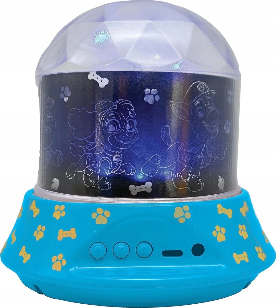 Lexibook – „Paw Patrol“ naktinės šviesos projektorius su garsiakalbiu – kompaktiškas ir nešiojamas