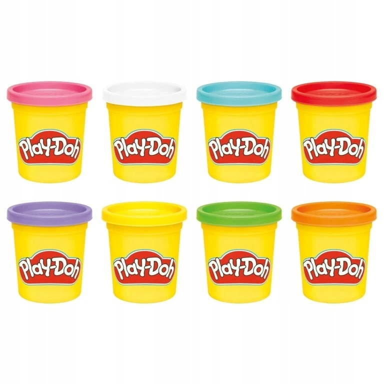 Usorteret Play-Doh 8 vnt. pakuotė, po 680 g – vaivorykštės spalvos