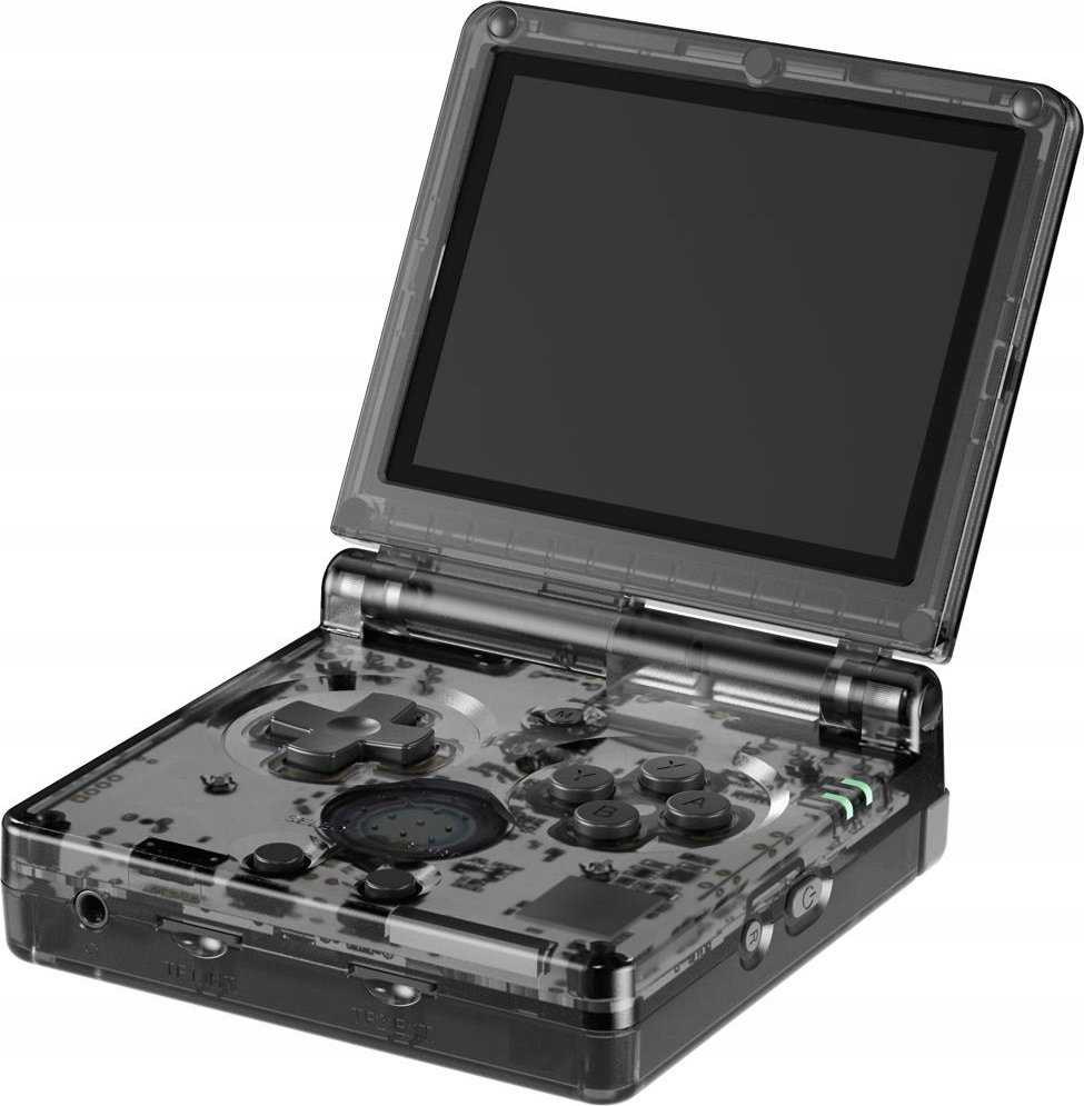Retro gaming portable console ANBERNIC RG35XX SP Juodas/transparent