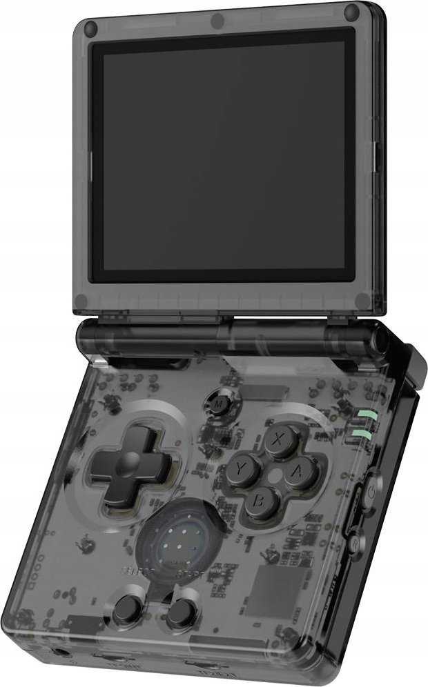 Retro gaming portable console ANBERNIC RG35XX SP Juodas/transparent