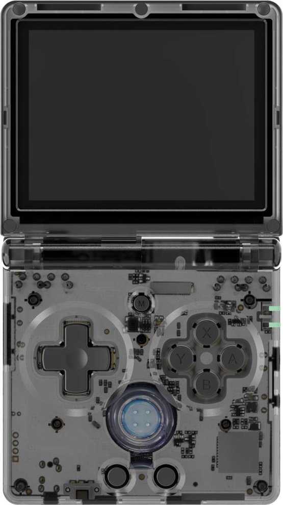 Retro gaming portable console ANBERNIC RG35XX SP Juodas/transparent