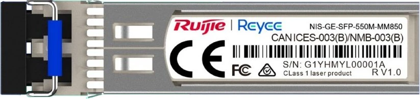 Ruijie Networks NIS-GE-SFP-550M-MM850 tinklo siųstuvų-imtuvų modulis Optinis pluoštas 1000 Mbit/ai 850 nm