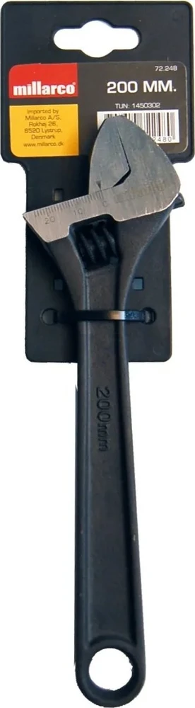 Usorteret Skiftenøgle 8'' - 200 mm.