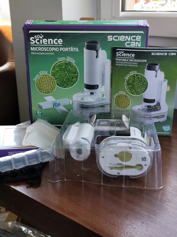 Usorteret SO SCIENCE portable children's microscope with 250x zoom