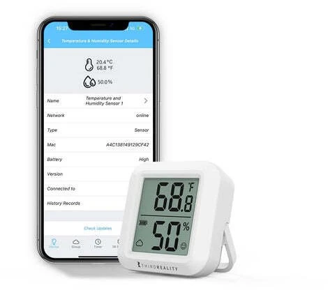 Usorteret Thirdreality Zigbee belaidis temperatūros ir drėgmės sensorius su LCD