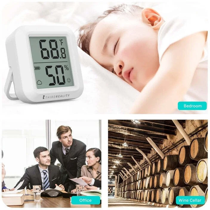 Usorteret Thirdreality Zigbee belaidis temperatūros ir drėgmės sensorius su LCD