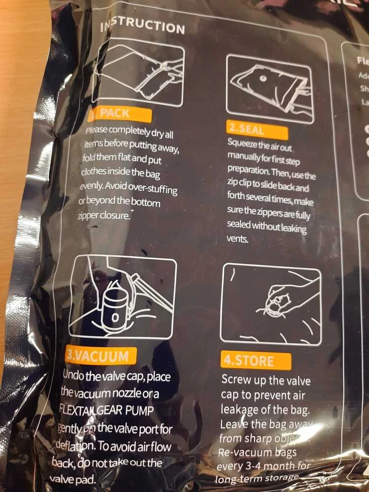 „Flextail S“ vakuuminiai laikymo maišeliai