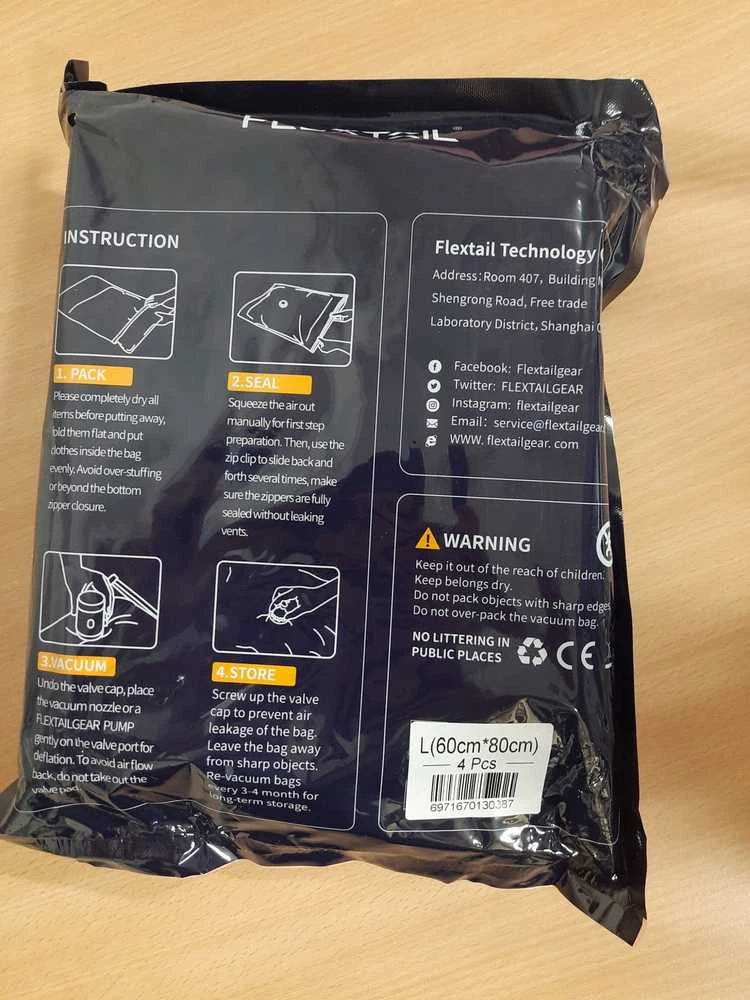 Flextail L vacuum storage bags