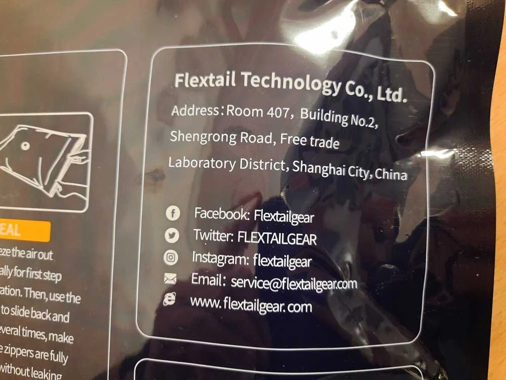 Flextail L vacuum storage bags