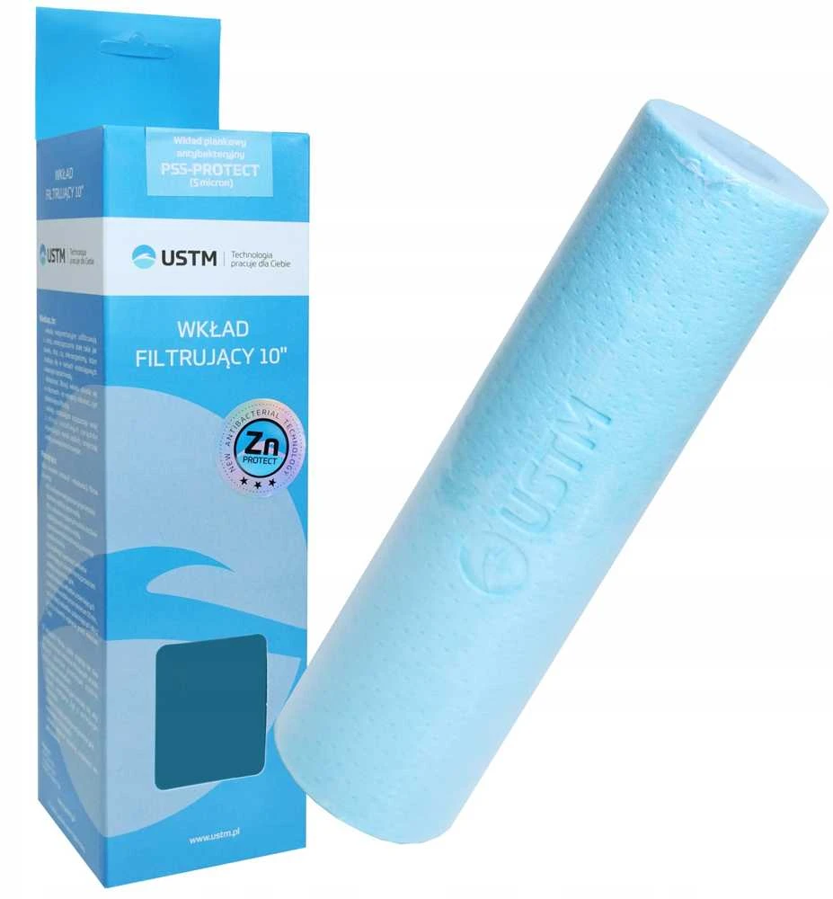 Mechaninė antibakterinė filtro kasetė USTM PS5 10″, 5 mkm