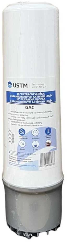 USTM kokoso kevalo granuliuotos anglies kasetė 10" GAC