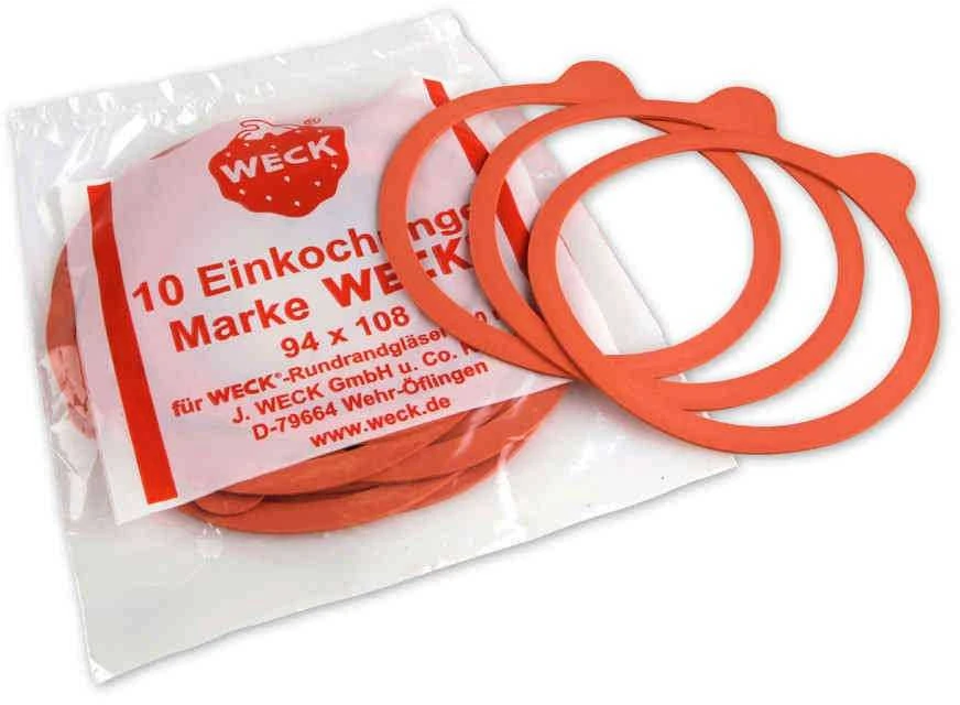 Weck gasket, 10 cm, 6 pcs