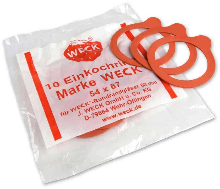 Weck gasket, 8 cm, 6 pcs