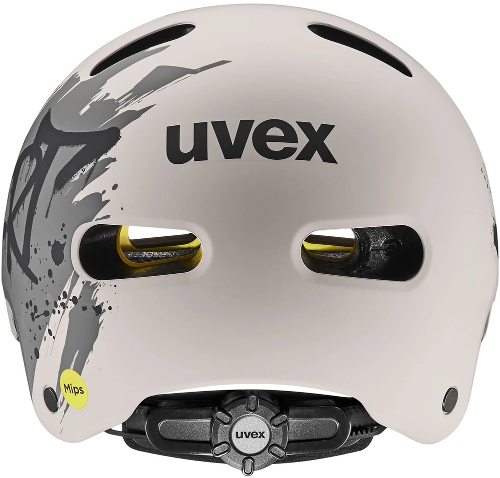 Šalmas Uvex kid 4 style MIPS dirt warm pilkas matt-55-58CM