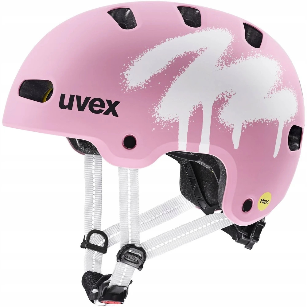 Šalmas Uvex kid 4 style MIPS purškiamas braškinis matinis-55-58CM