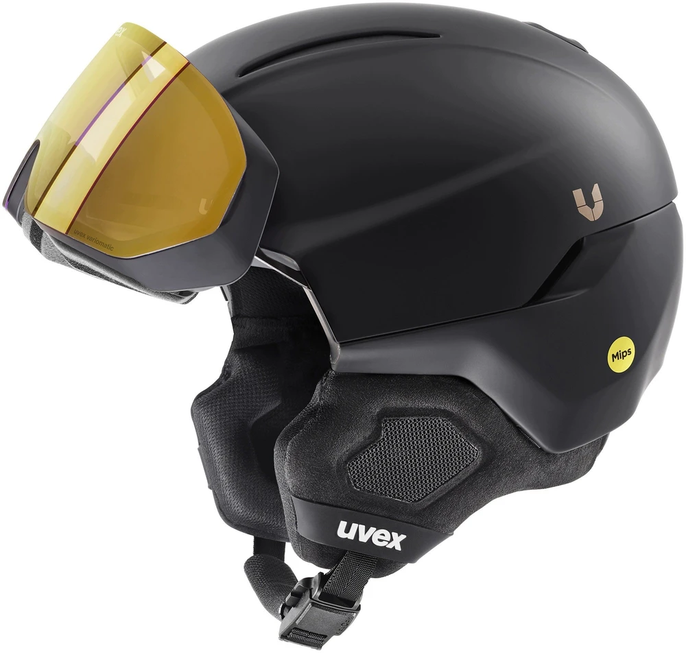 Kask narciarski UVEX Ultimate horizon MIPS juodas matt