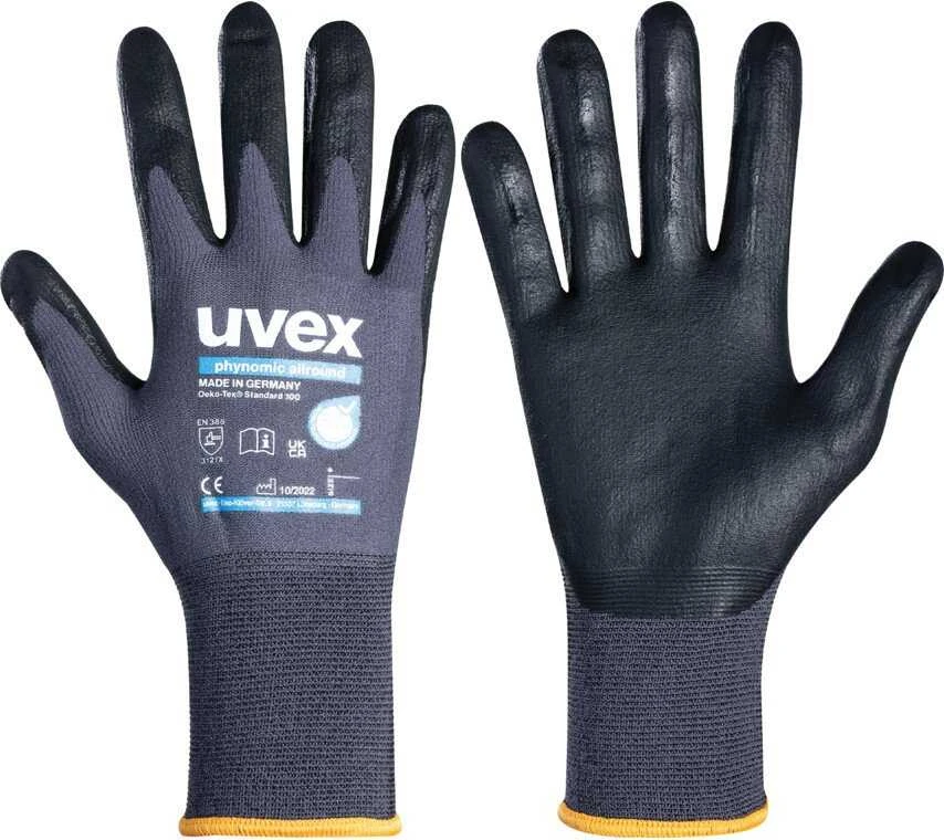 Uvex Phynomic Allround darbo pirštinės, 9 dydis