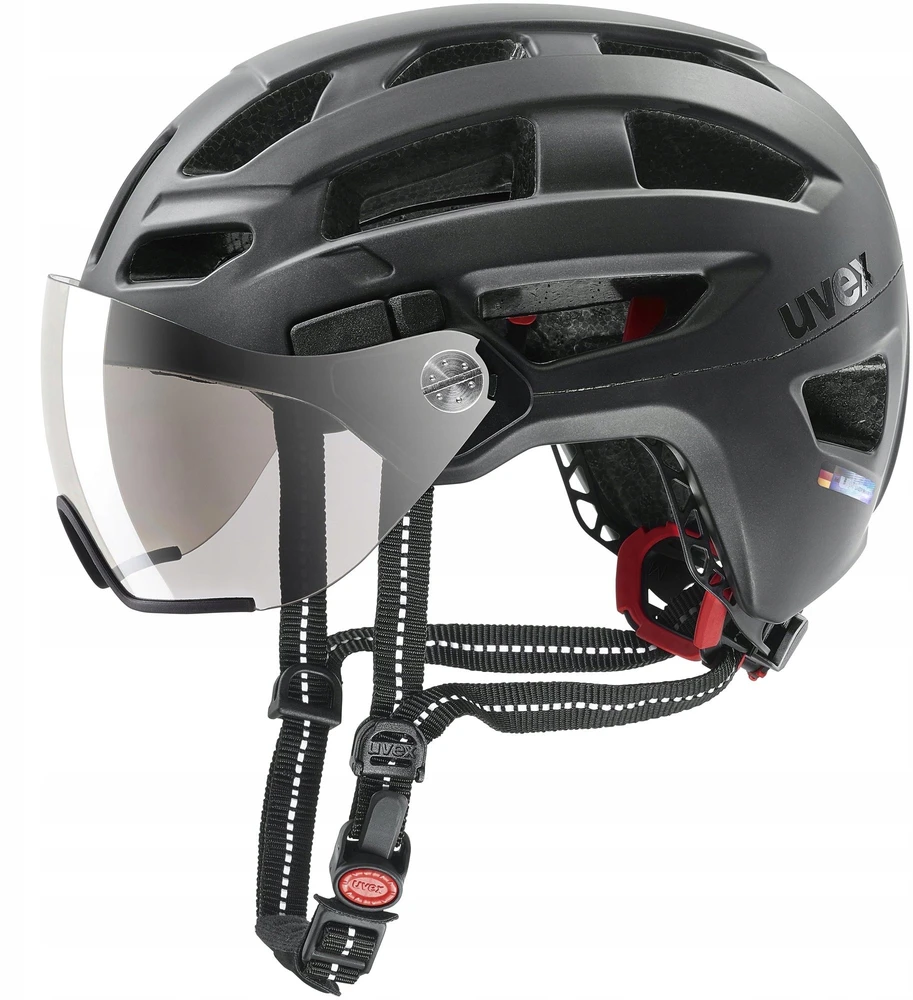 Šalmas Uvex finale visor juodas matt-56-61CM