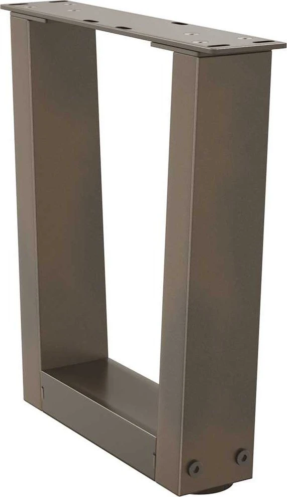 Kavos staliuko kojelės, V formos, 2 vnt., natūralus plienas, 30x(30-31,3) cm, plienas