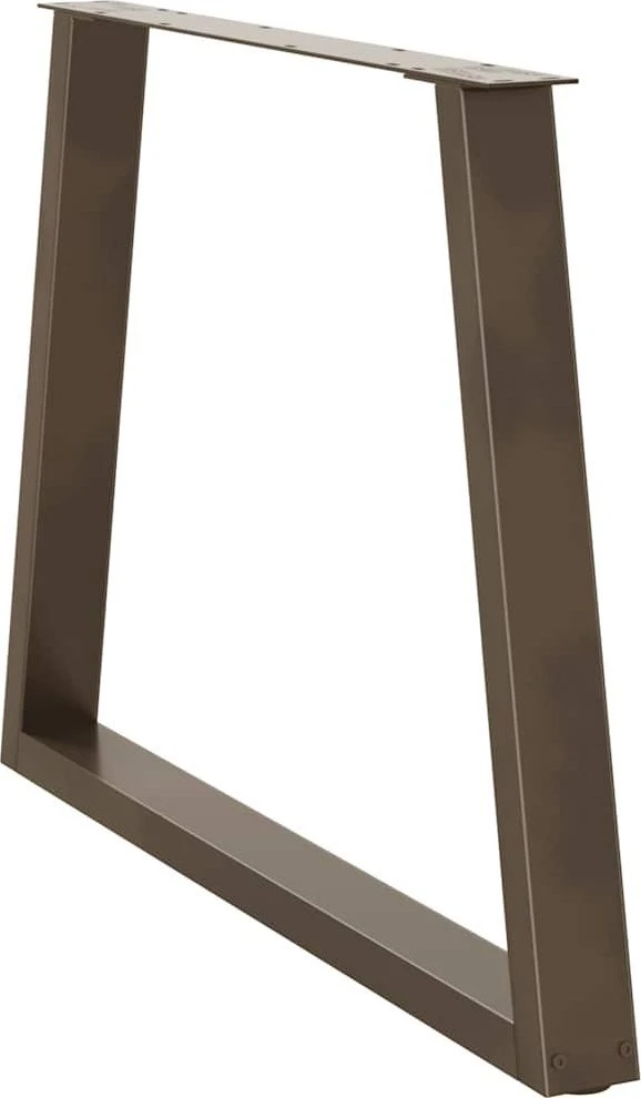 Valgomojo stalo kojelės, V formos, 3 vnt., natūralus plienas, 90x(72-73,3) cm, plienas