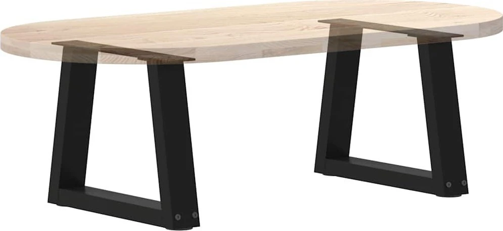 Kavos staliuko kojelės, V formos, 2 vnt., juodos, 40x(30-31,3) cm, plienas