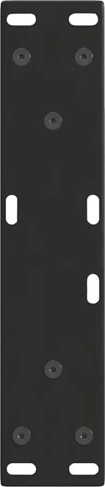 Kavos staliuko kojelės, V formos, 2 vnt., juodos, 28x(42-43,3) cm, plienas