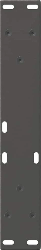Kavos staliuko kojelės, V formos, 2 vnt., antracito spalvos, 40x(30-31,3) cm, plienas