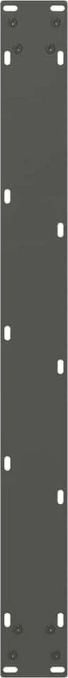 Valgomojo stalo kojos, 3 vnt., antracito spalvos, 80x(72-73,3) cm, plienas, V formos