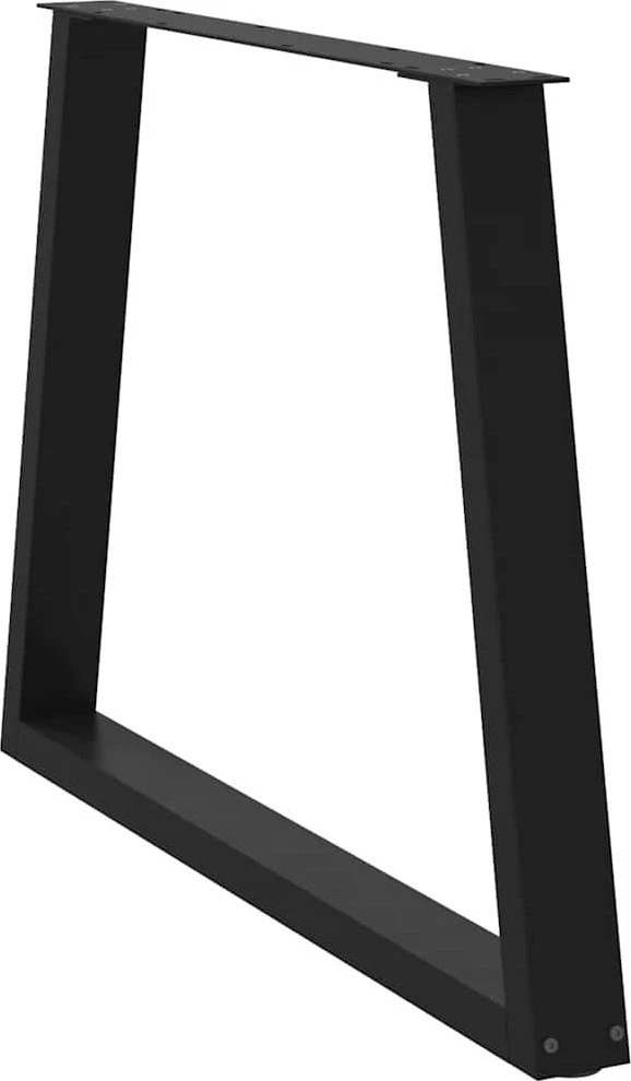 Valgomojo stalo kojos, 3 vnt., juodos, 90x(72-73,3) cm, plienas, V formos