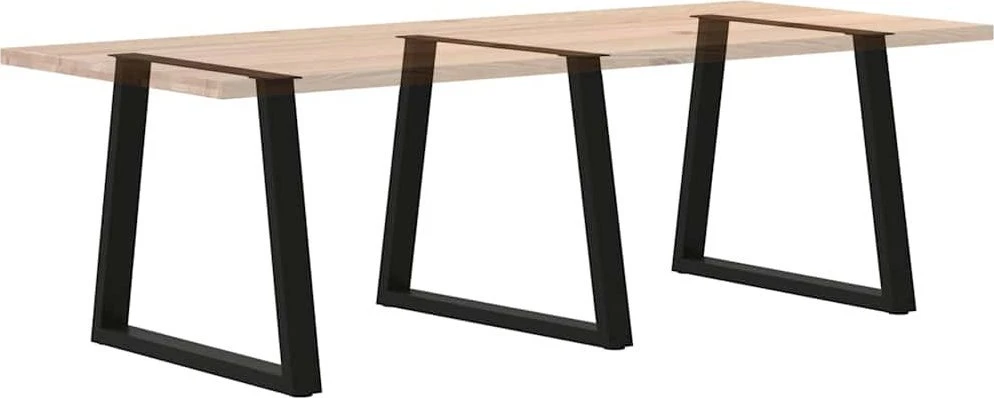Valgomojo stalo kojos, 3 vnt., juodos, 70x(72-73,3) cm, plienas, V formos