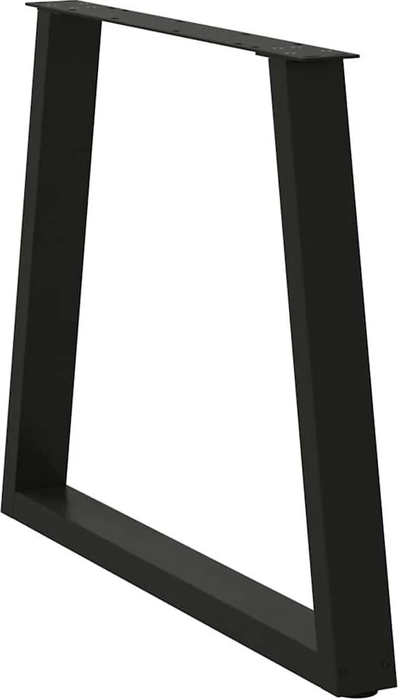 Valgomojo stalo kojos, 3 vnt., juodos, 70x(72-73,3) cm, plienas, V formos