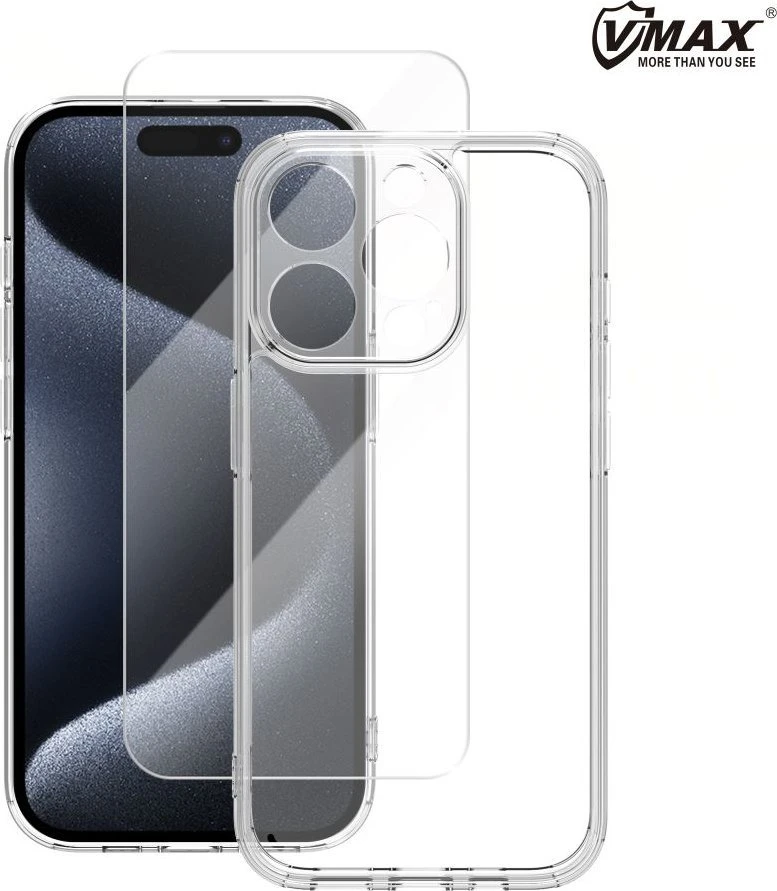 Vmax rinkinys dėklas + stiklas 2,5D premium, skirtas Samsung Galaxy S23 Plus