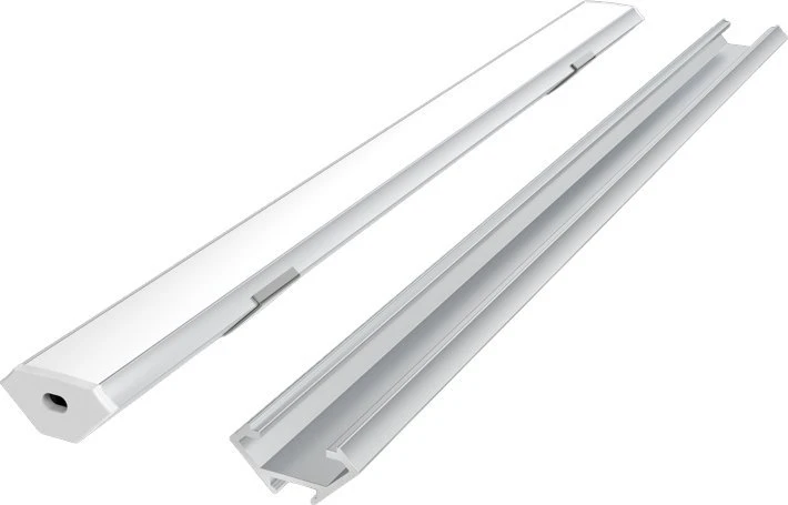V-tac Led Line Prime LED profilio komplektas, 2m, paviršinis, baltas, su baltu dangteliu, laikikliais ir aklėmis